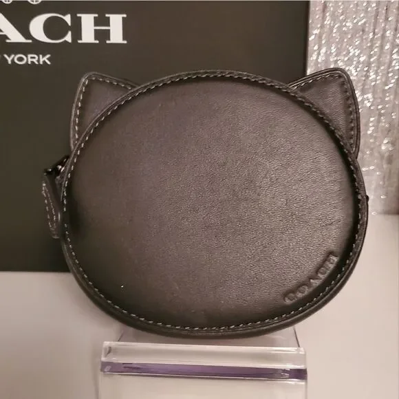 Coach Halloween Black Kitty Change Purse - Picture 5 of 9